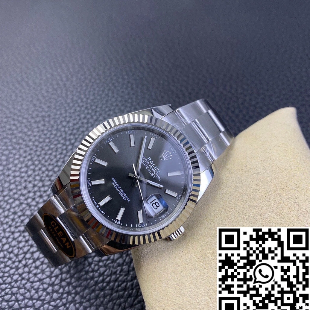 807 Grey DailyWear Dial Rolex Datejust Clean M126334-0013 Factory 0819
